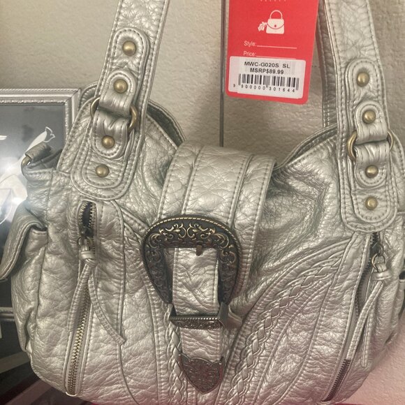 Silver Hobo Concealed Carry Tote - Picture 1 of 6
